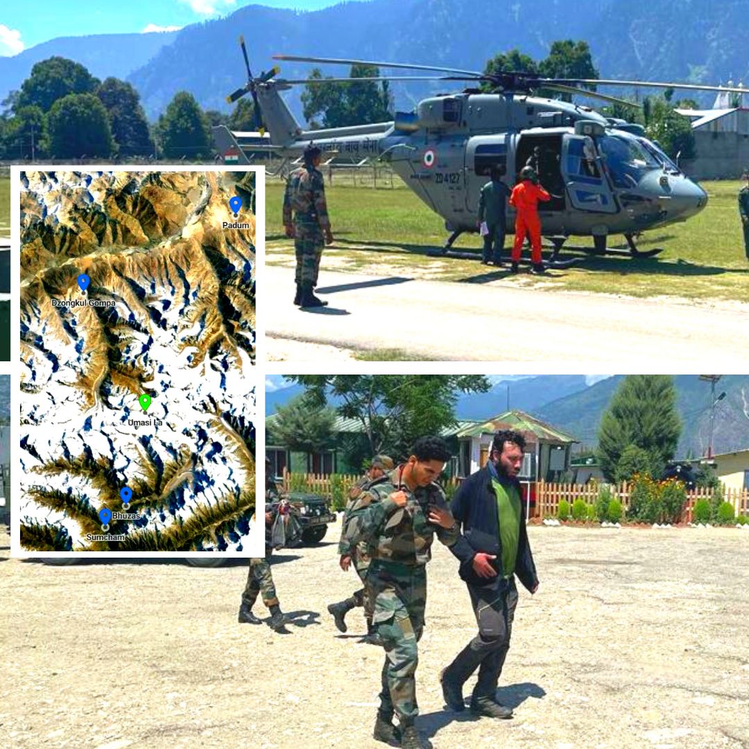 Hats Off! Indian Army, Air Force Rescue Hungarian Trekker After 30-Hour Long Search Operation In J&K