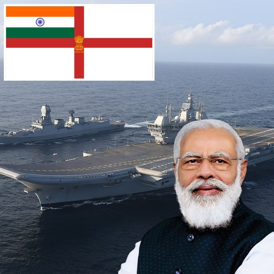 Steps Towards Decolonisation: Indian Navy To Shed St Georges Cross From Their Flag, PM Set To Unveil New Ensign