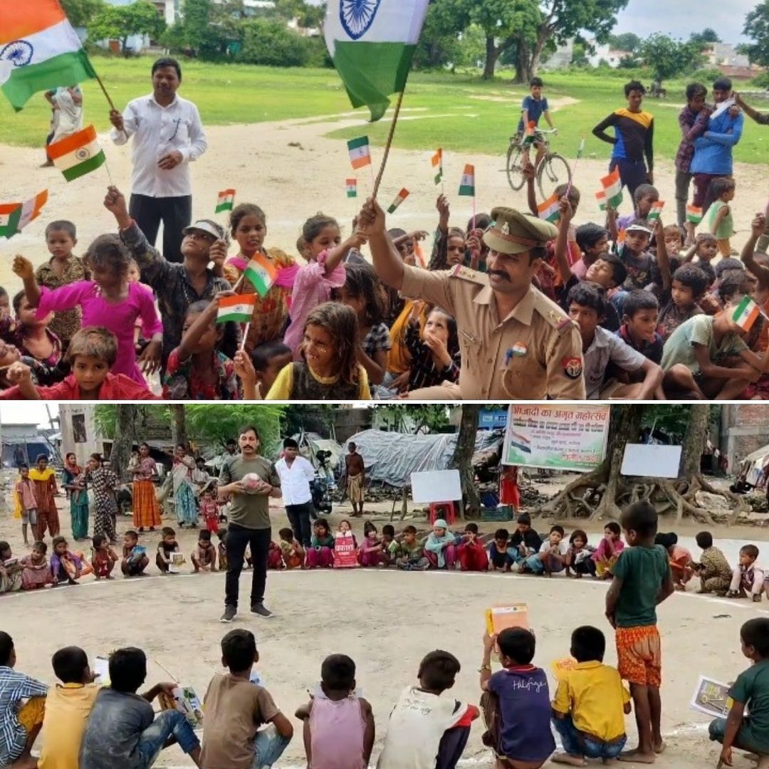 Known As Khaaki Waale Guruji, This Cop From Ayodhya Is A Teacher For Many Underprivileged Children