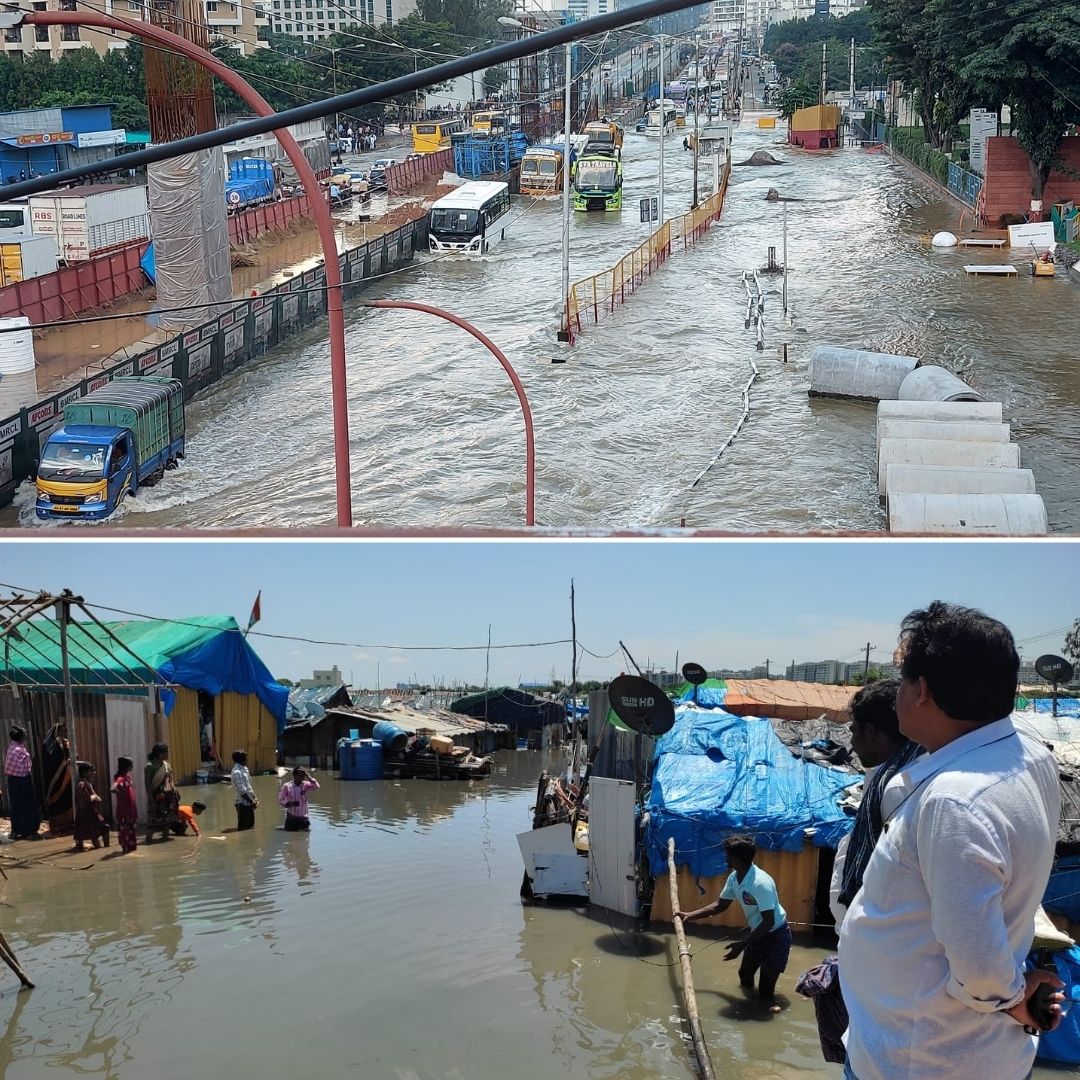 Bengaluru Floods: Schools Shut, Streets Flooded Amid Heavy Rains; IT Minister To Meet Software Companies