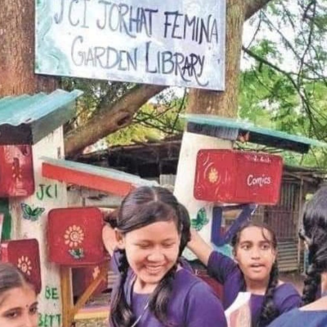 Library On Trees! Heres How This NGO In Assam Is Reconnecting Students To Their Roots