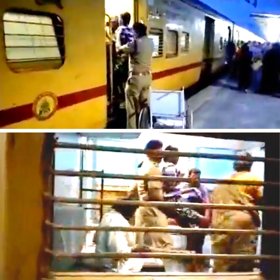 Hats-Off! Internet Lauds Cop For Assists Specially-Abled Man On Train In Tamil Nadu