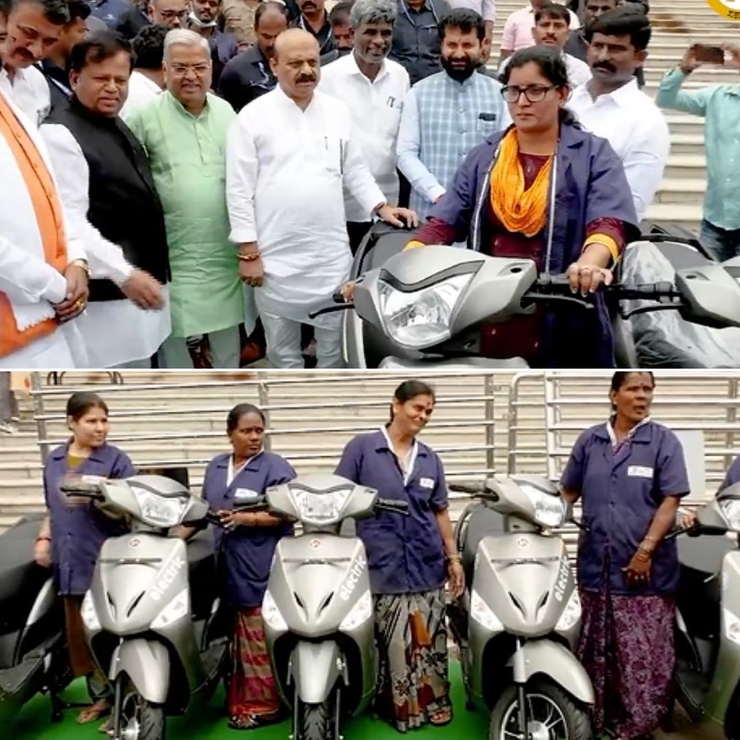 Karnataka CM Bommai Distributes Electric Two-Wheelers Among Sanitation Workers- Heres Why