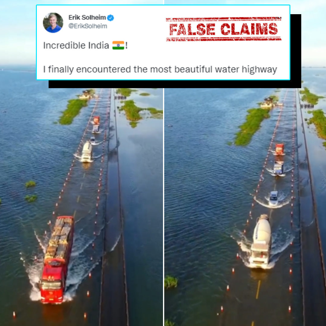 Does This Viral Video Show Water Highway In India? No, Viral Video Is From China