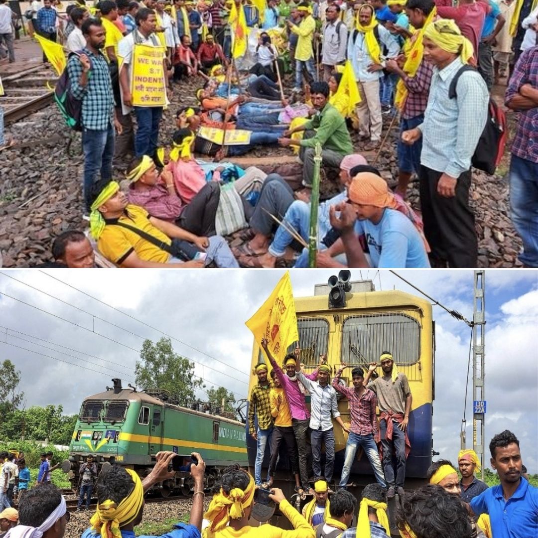 Kurmi Community Continues Rail Roko Protest Over Demand For ST Status, Train Services Affected