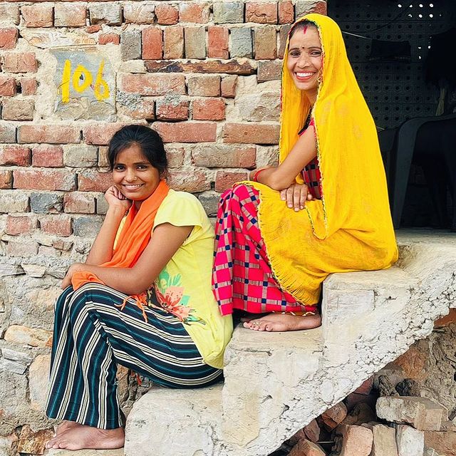 Women from the weaver community in Manpura village, Jaipur
