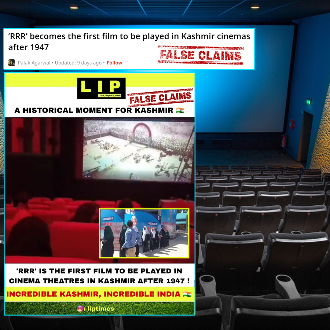 No, Cinema Halls Were Operational In Kashmir Before And After 1947; Viral Claim Is False!