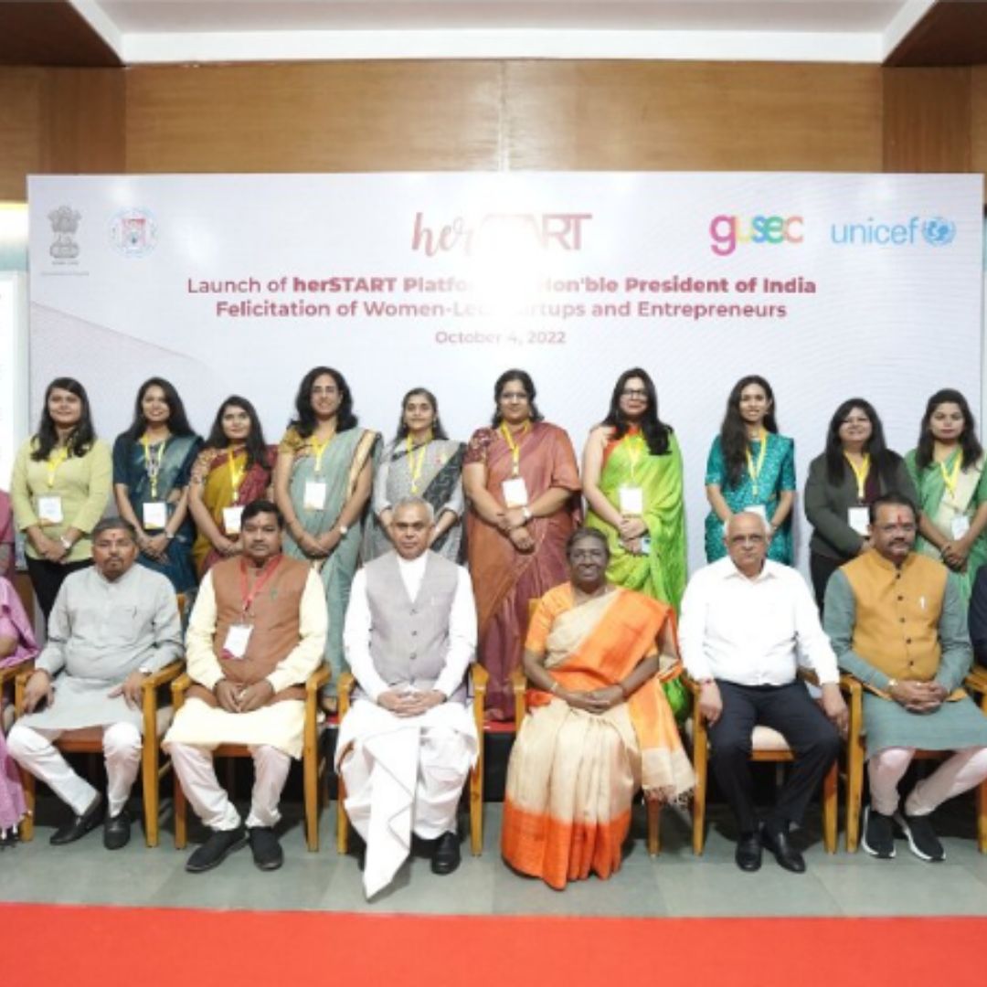 President Draupadi Murmu Launches herSTART Initiative For Women Entrepreneurs In Gujarat