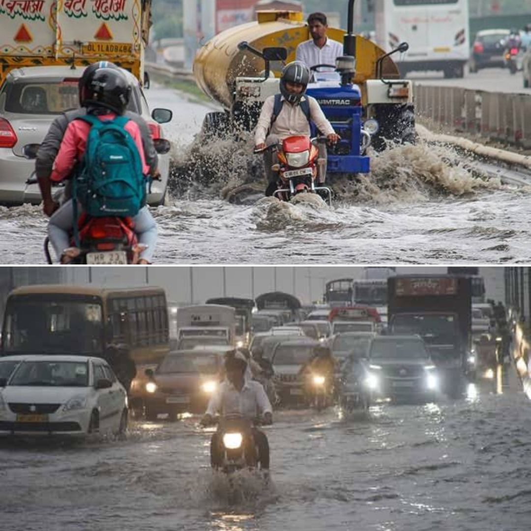 Life Comes To Halt In UP & Delhi; Incessant Rains Lead To Loss Of Life, Shelter, Livelihoods