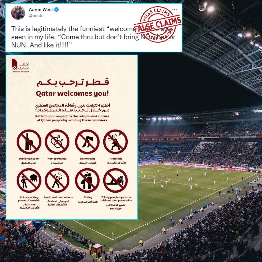 Has Qatari Govt Prohibited Alcohol And Homosexuality For Visitors During Fifa World Cup? No, Viral Claim Is False!