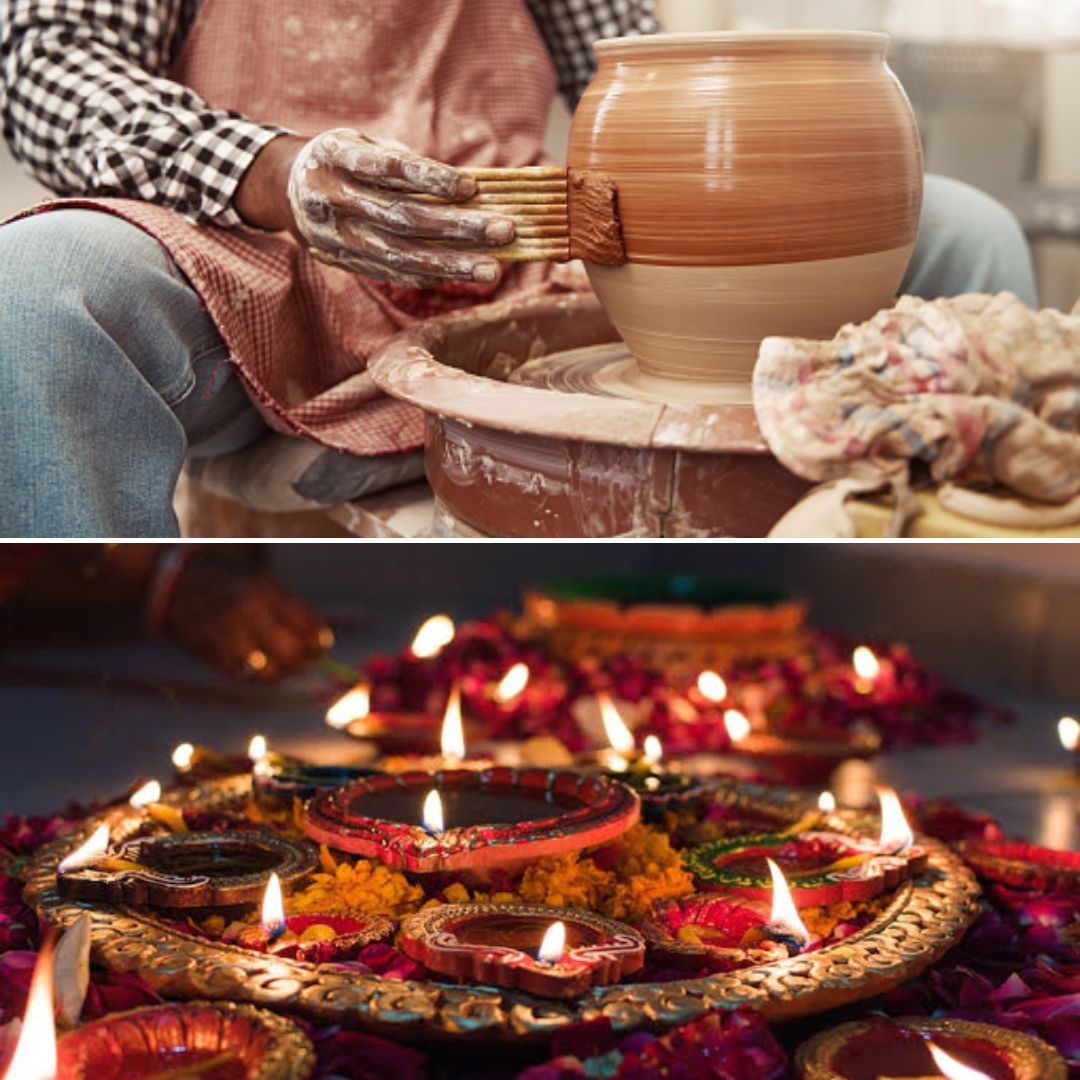 Diwali Lamps Bring Hope As Kashmiri Youth Revives The Craft Of Dal Gate Pottery In The Valley