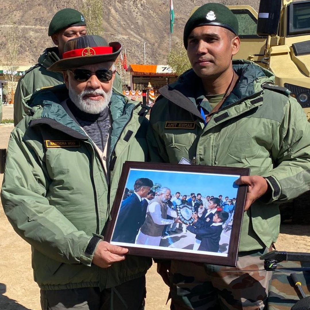 From School Student To Indian Army Soldier, Major Amit Kumar Meets PM Modi Again After 21 Years