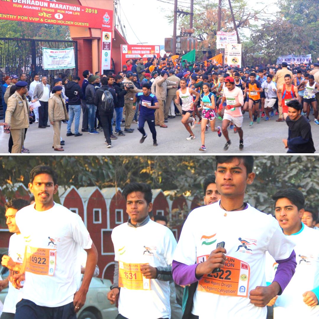 Run Against Drugs: Uttarakhand Police Organises 3rd Edition Of Dehradun Marathon On Unity Day