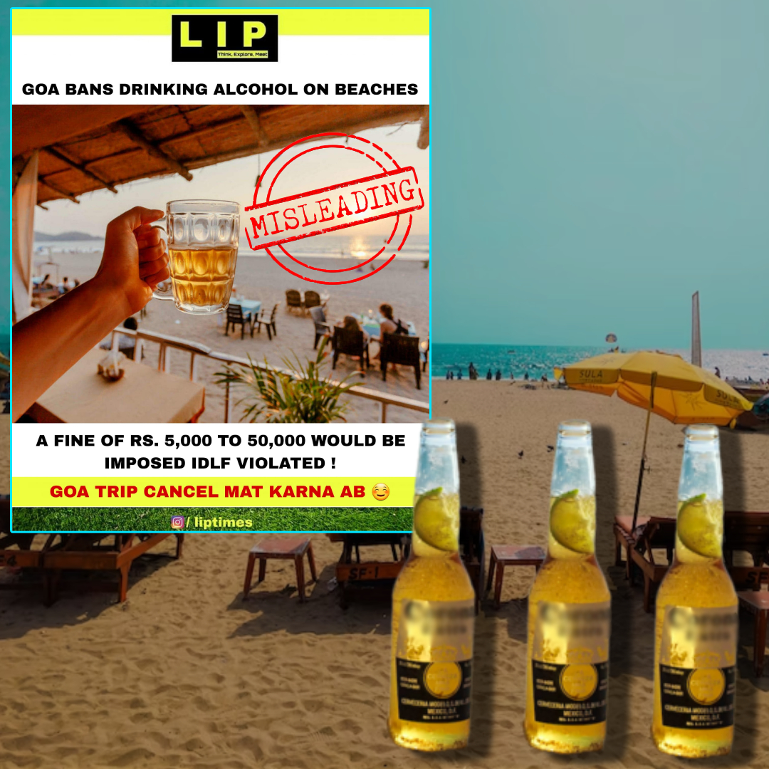 Did Goa Govt Issue Blanket Ban On Alcohol Consumption Across All Beaches? No, Viral Claim Is Misleading!