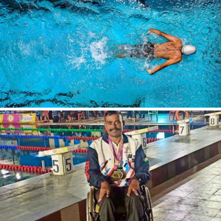Grit & Talent Is All It Takes! Paraplegic Soldier Bags 3 Medals At National Para Swimming Championship