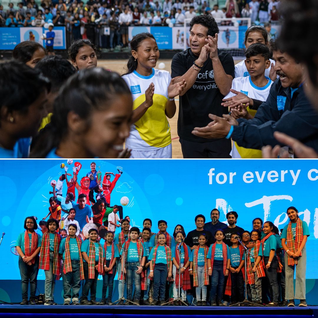 World Childrens Day: Celebrities & UNICEF Come Together With Hundreds Of Children Over Game Of Futsal & Concerts