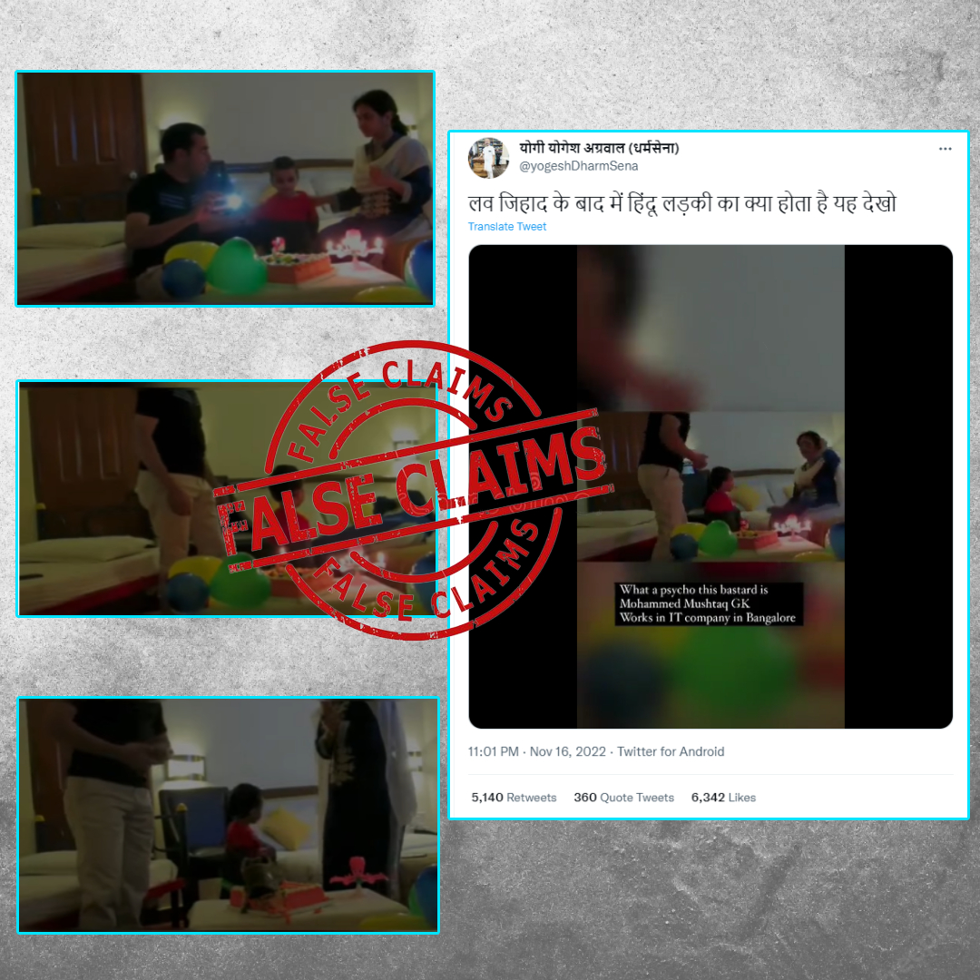 No, There Is No Love Jihad Angle In Case Of This Viral Video Showing Disturbing Domestic Abuse