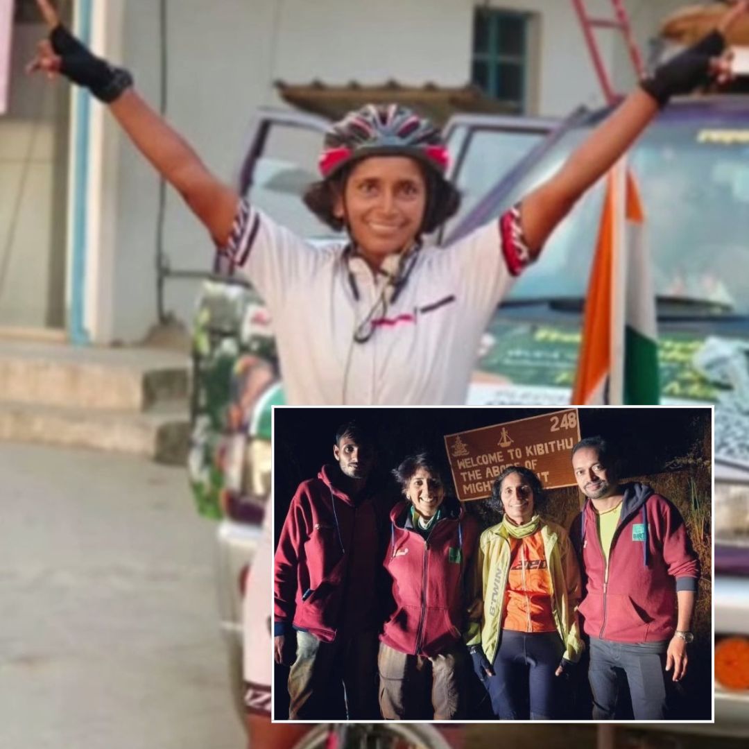 Pedalling Triumph! 45-Year-Old Becomes First Woman Solo Cyclist To Ride Across India From West To East