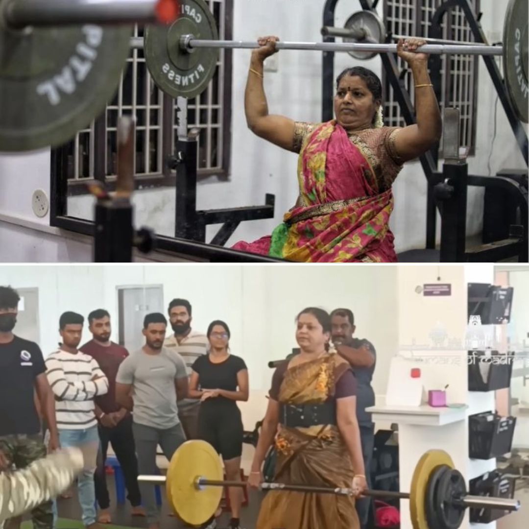 Lifting Barriers! 56-Year-Old In Saree Lifts Heavy-Weights & Leaves Netizens Inspired, Know More About Her