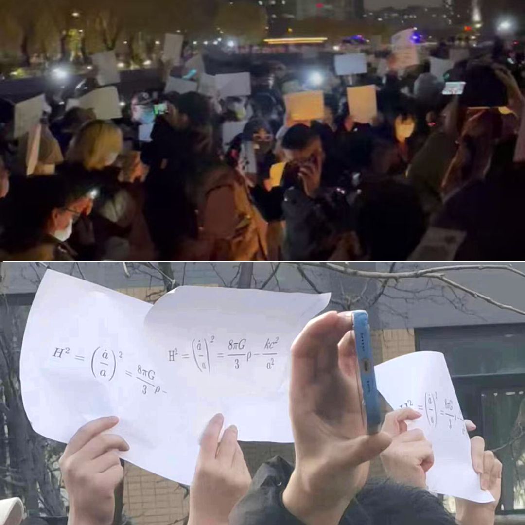 White Paper Revolution: Heres How Blank Sheets Of Paper & Maths Symbols Became Loudest Voices Of Dissent In China