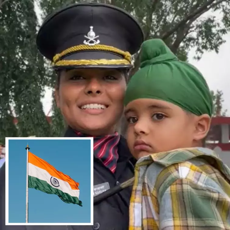 Nationhood Before Motherhood: Lt Harveen Kaur Adorns Uniform After Soldier Husband Lost His Life In Line Of Duty