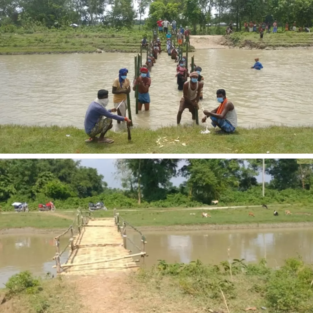 Bihar: Locals Of Ganeshpur Village Of Purnia District Solve Commute Issues By Working Together