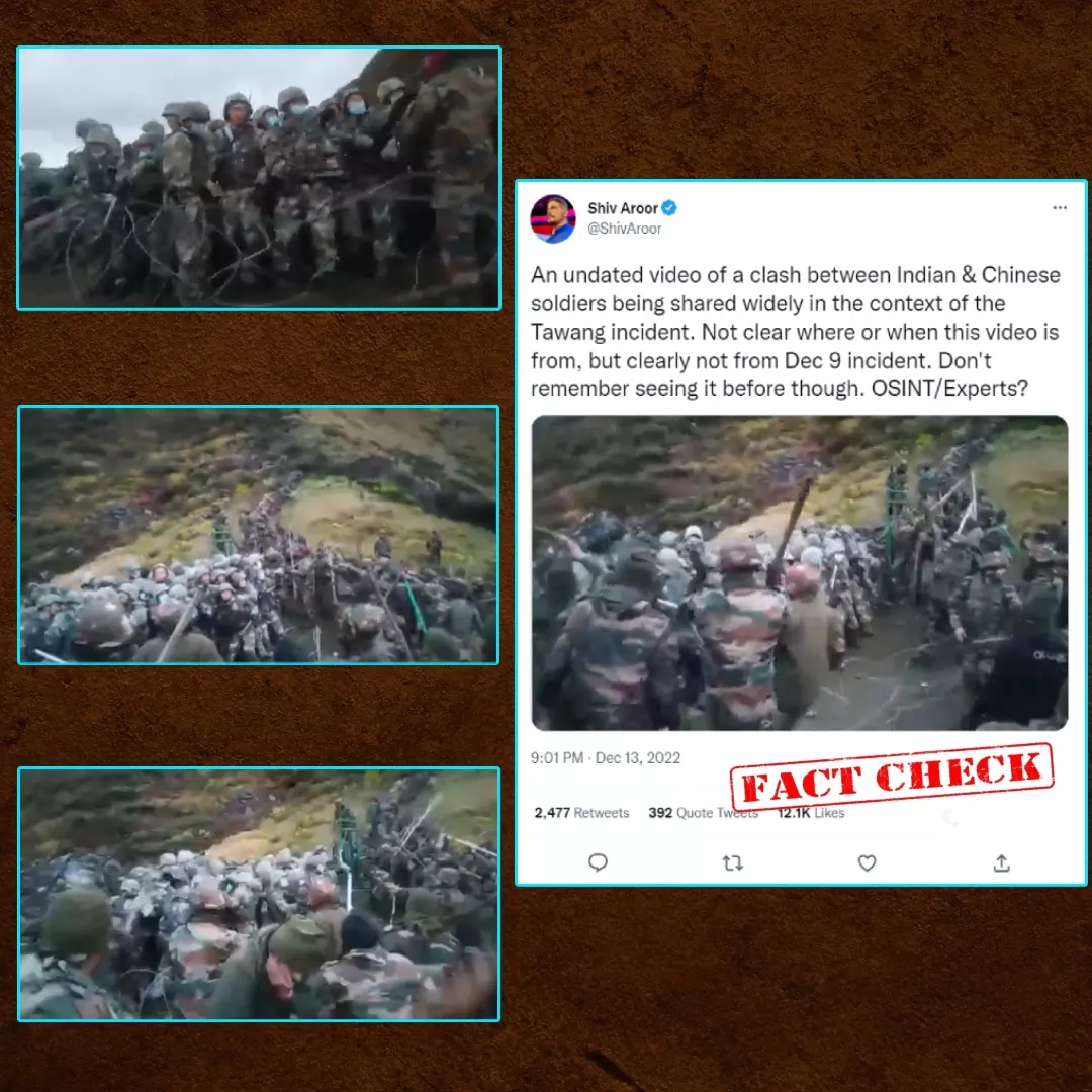 Viral Video Of Indian-Chinese Soldiers Clashing Over A Barbed Wire Fence: Check The Facts Behind The Matter