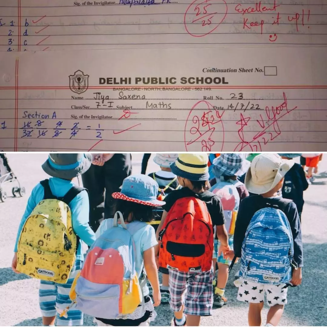 Truth Triumphs! Little Girl Points Error Made By Teacher In Grading, Netizens Appreciate Her Values