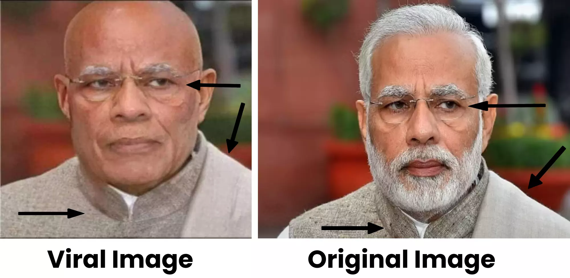 Photo Of PM Modi With Shaved Head Following Mother's Demise Is Morphed