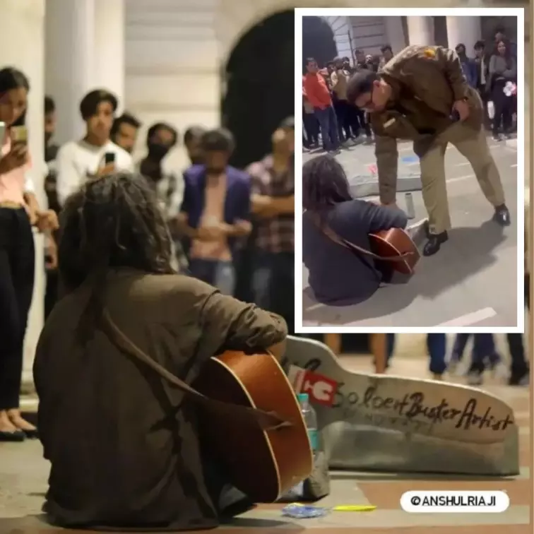 Artistic Freedom Or Public Inconvenience: Delhi Cop Stops Musician From Performing, Sparks Online Debate