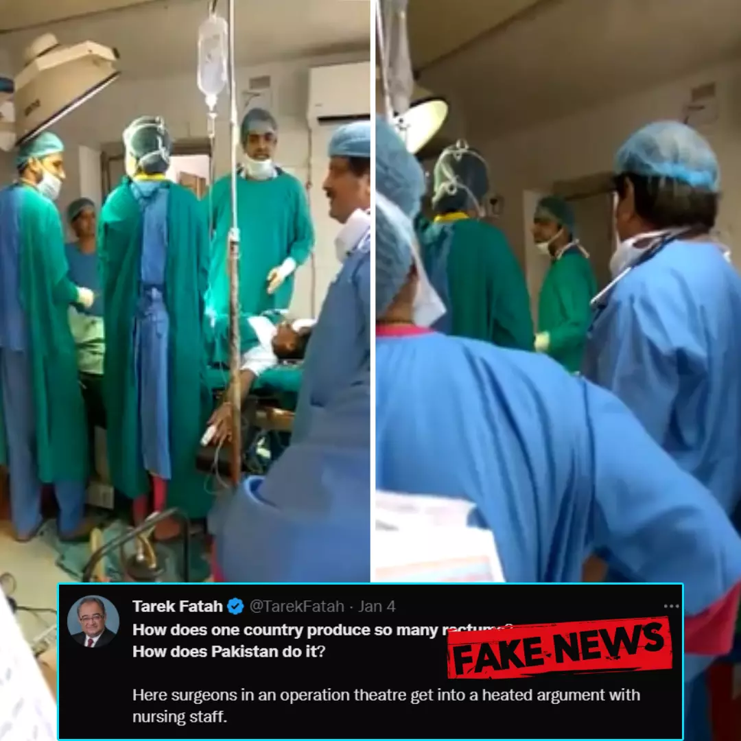 No, This Video Does Not Show A Recent Incident Of Doctors Arguing During an Operation! Viral Video Dates Back To 2017