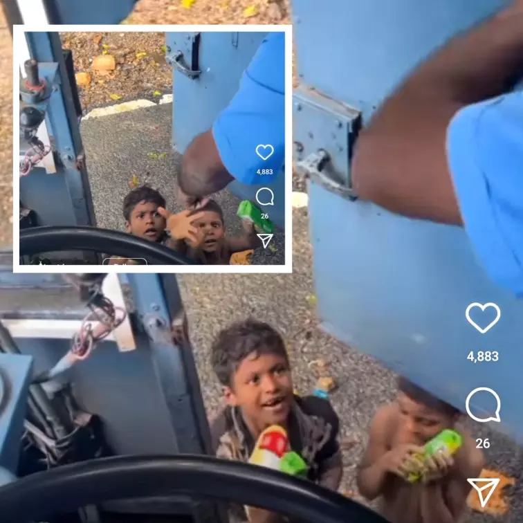 Spreading Joy! Kerala Bus Driver Shares Snacks With Kids On Road, Video Melts Hearts Online