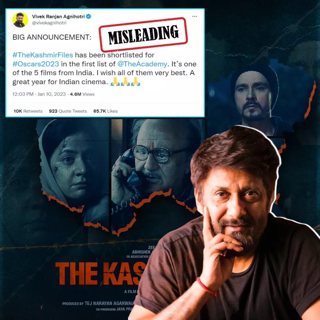 Film Director Made A Misleading Tweet About His Film Being Shortlisted For The Oscars; Know The Facts Here!