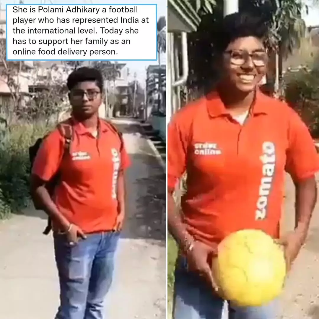 Struggling Field Players: Woman Footballer Who Represented India Internationally Now A Food Delivery Agent
