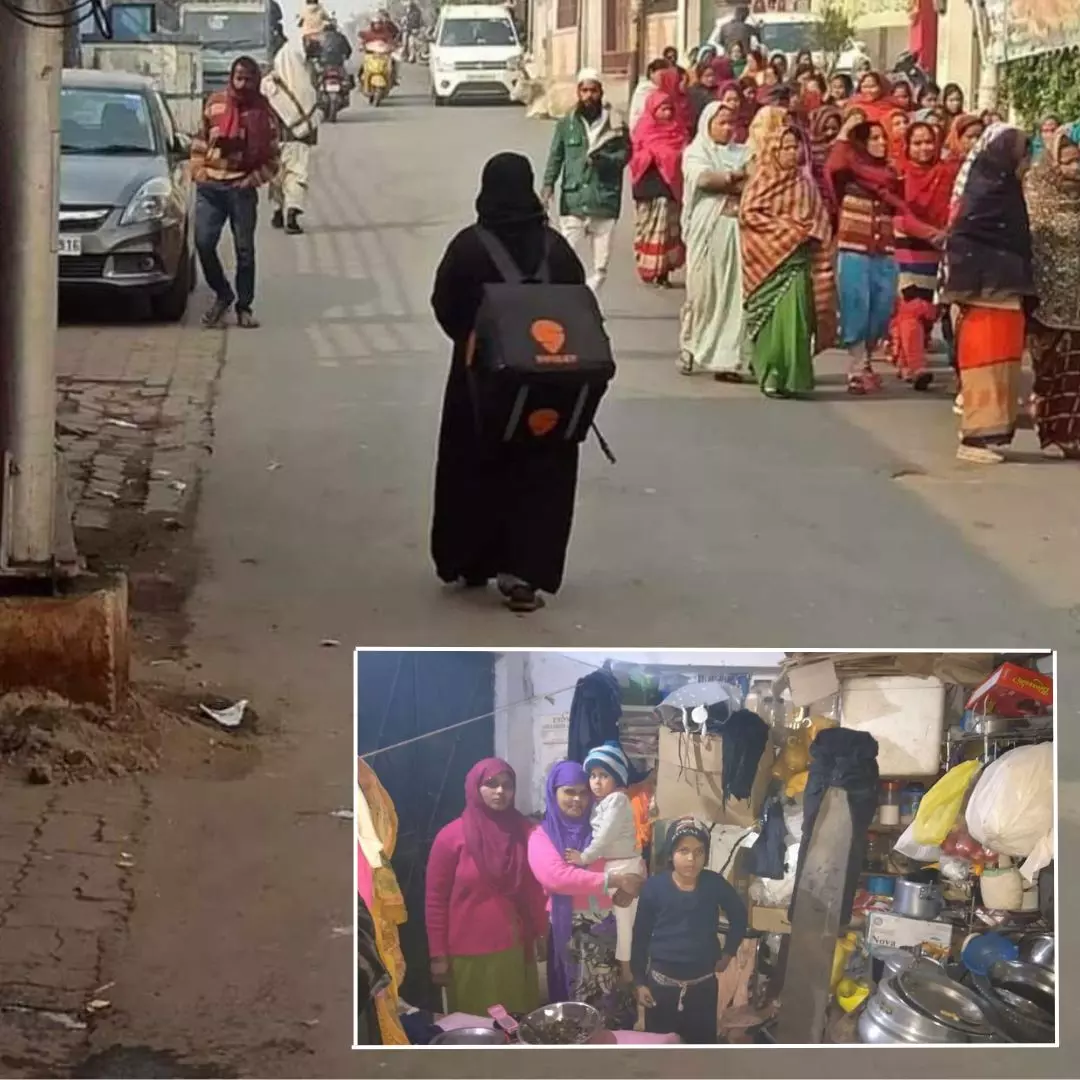 This Single Mother From Lucknow Went Viral For Walking 6-7Kms On Foot With A Delivery Bag: Know Story Behind It