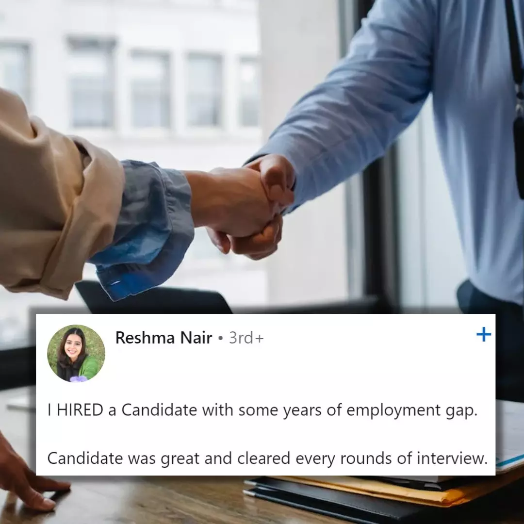 Hiring Professional Hires Candidate Who Had Several Years Of Gap On His Resume, Netizens Laud Her