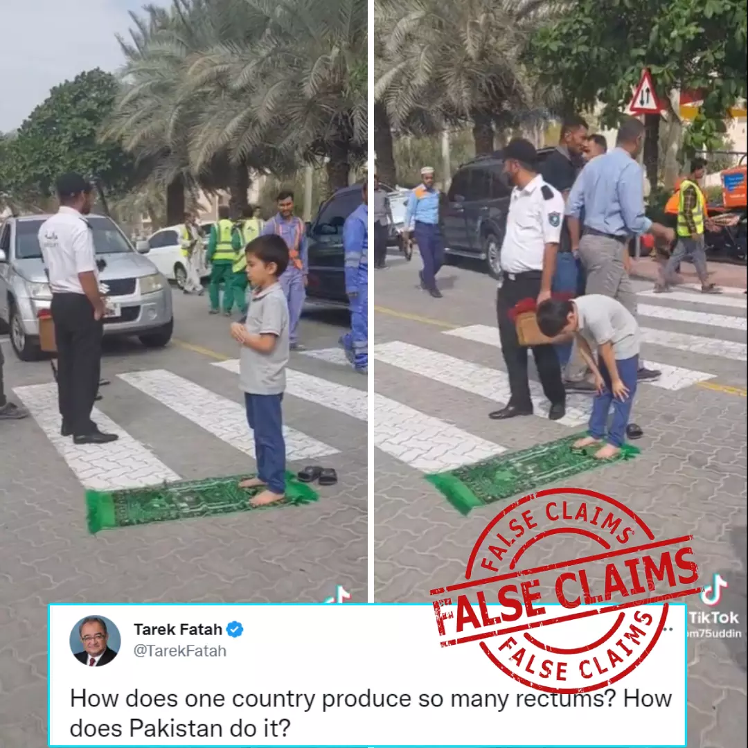 Viral Video Of Boy Performing Namaz In Middle Of Road Is Not From Pakistan Contrary To Claims