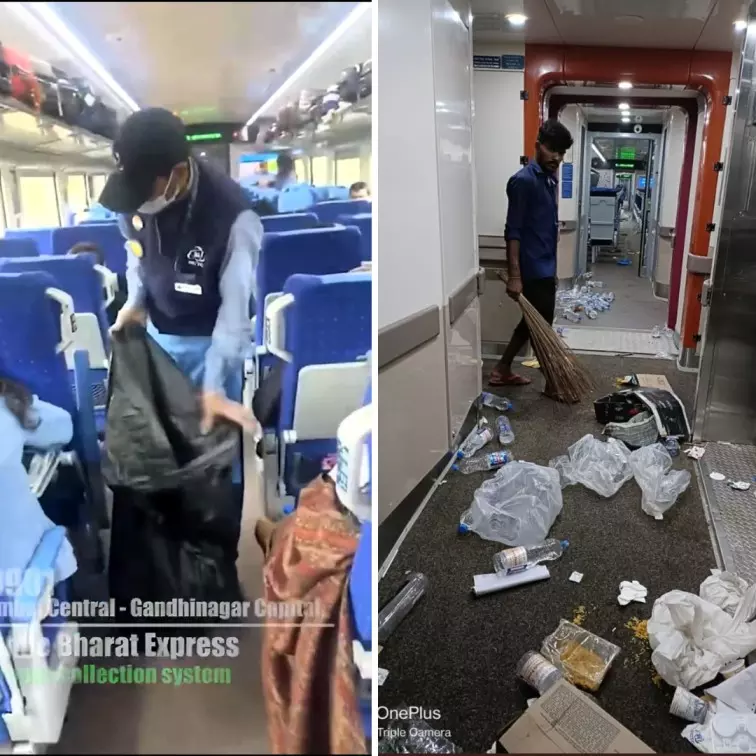 After Photo Of Garbage In Vande Bharat Express Goes Viral, Railway Minister Shares Video Of Trains Being Cleaned