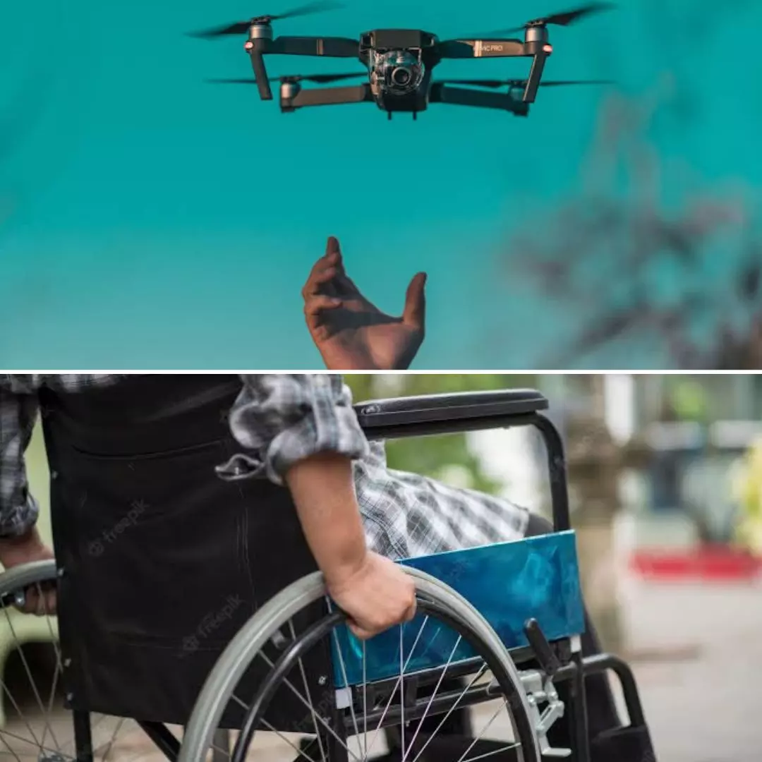 Accessiblity For All! Village Sarpanch Delivers Pension To Differently-Ableds Home Through Drone