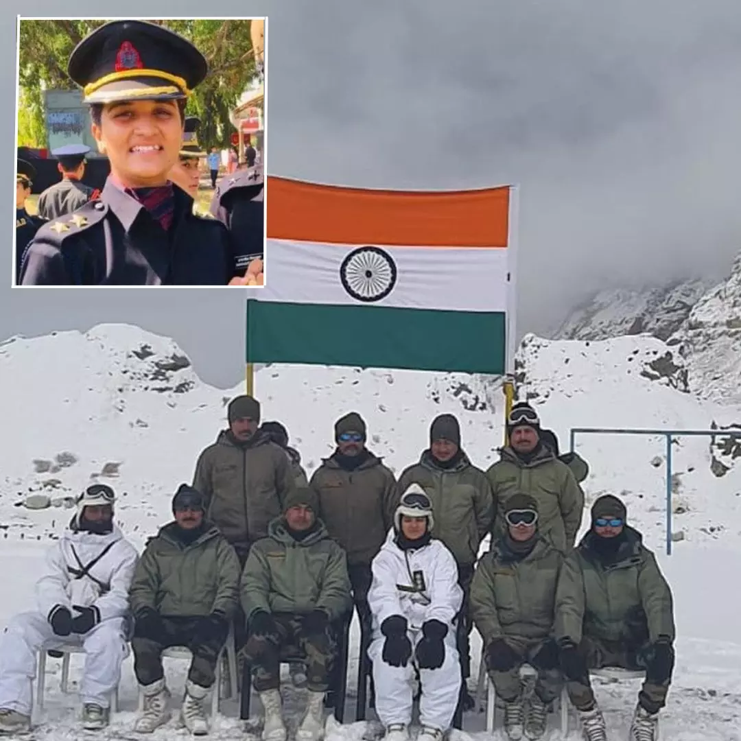 First Woman Officer Posted At Worlds Highest Battlefield Aspires To See More Women Officers In Army