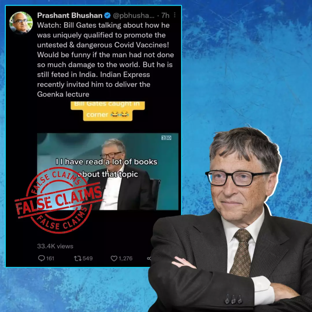 Interview Video Of Bill Gates Being Accused Of Promoting COVID Vaccines For Profiting Is Fake, Know More