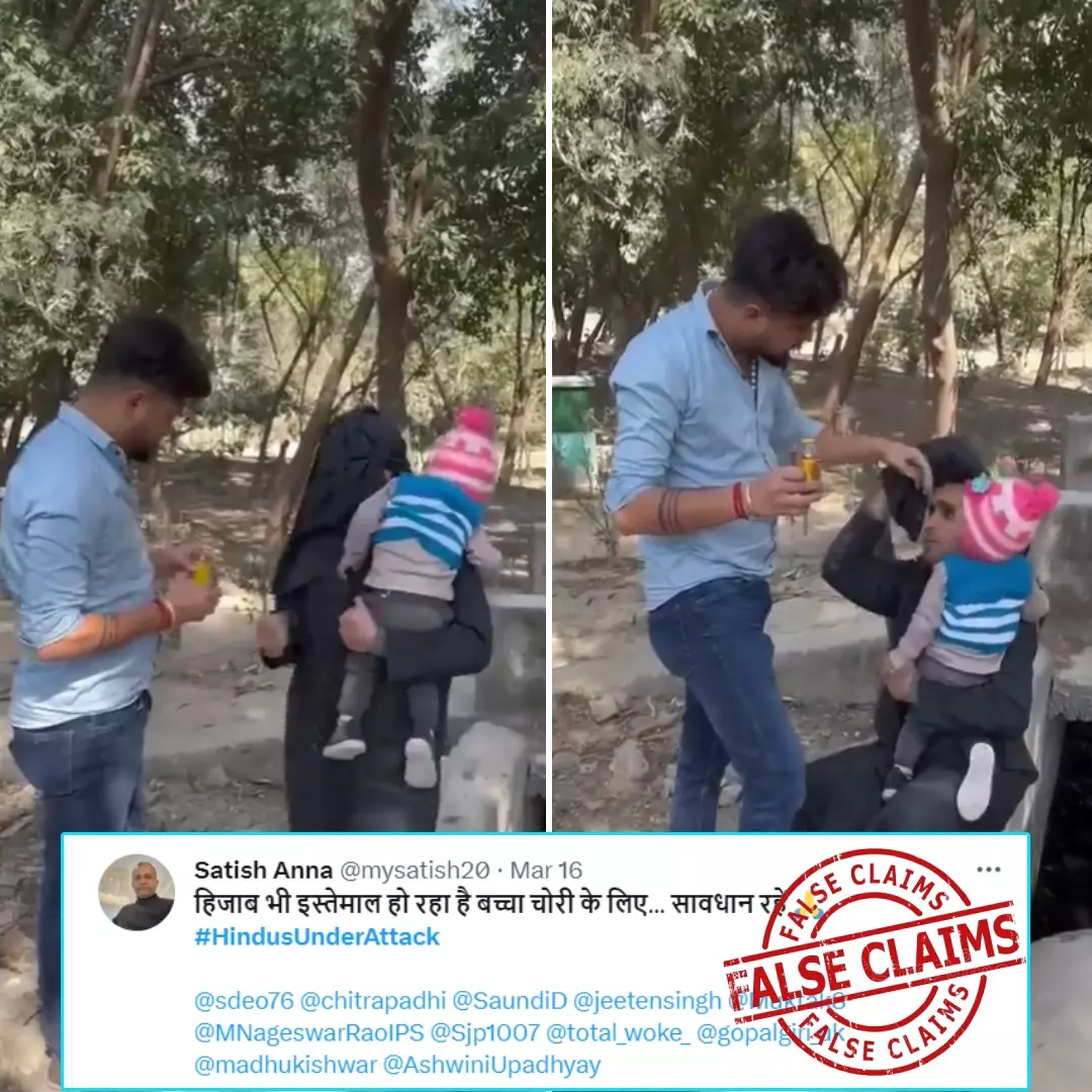 Does This Video Show A Burqa-Clad Person Abducting A Child? No, Viral Video Is Scripted