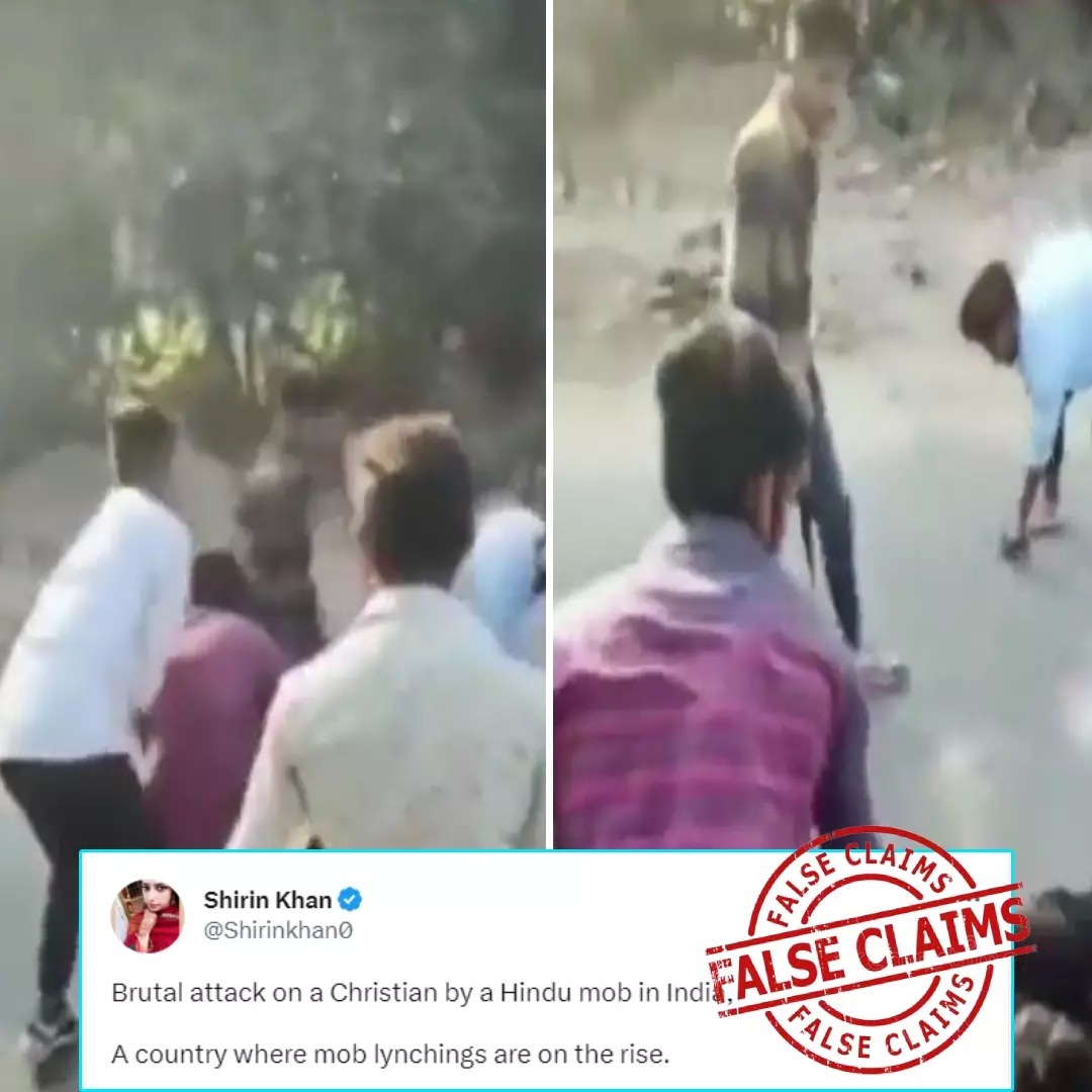 Was A Christian Person Lynched By A Hindu Mob? No, Viral Video Is Shared With False Claim