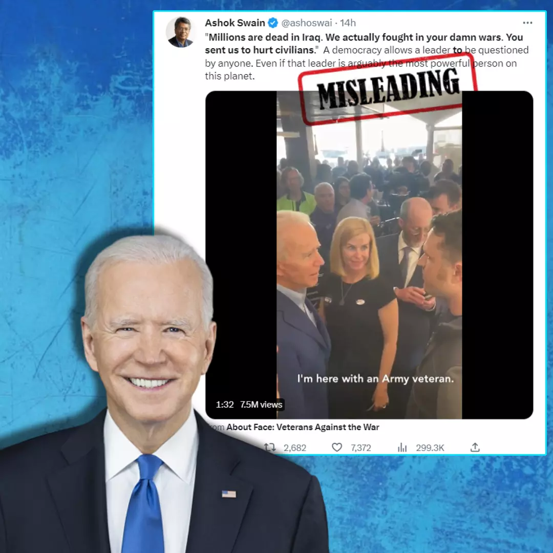 Does This Video Show US President Joe Biden Being Recently Confronted By A Military Vet Over The Iraq war? No, Viral Video Dates Back To 2020