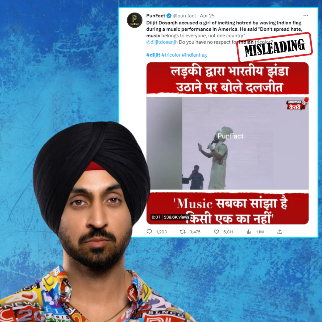 Bacho Ki Xxx Video - Does This Video Show Diljit Dosanjh Disrespect The Indian Flag At  Coachella? No, Viral Video Is Misleading