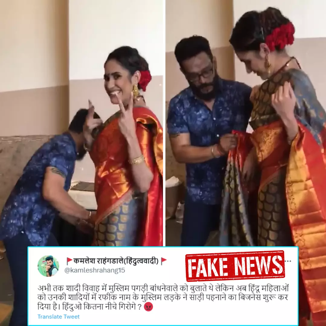 Video Of Malaysian Man Dressing Model In Saree Viral With Communal Twist picture