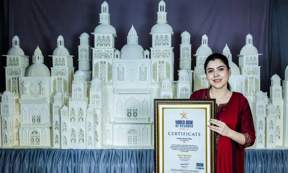 Indian Cake Artist Prachi Dhabal Deb Registers Her Name In The World Book Of Records, London Third Time In A Row