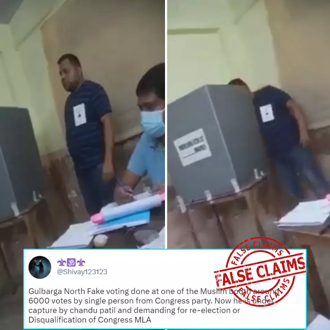Old Video From West Bengal Municipal Elections Passed As EVM Rigging In Recent Karnataka Elections