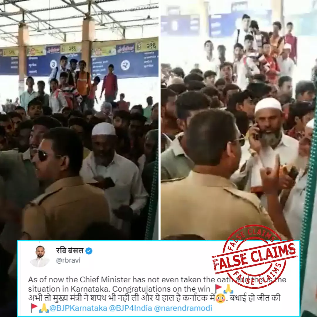 Old Video Of Muslim Man Threatening Cop In Maharashtra Viral As Karnataka