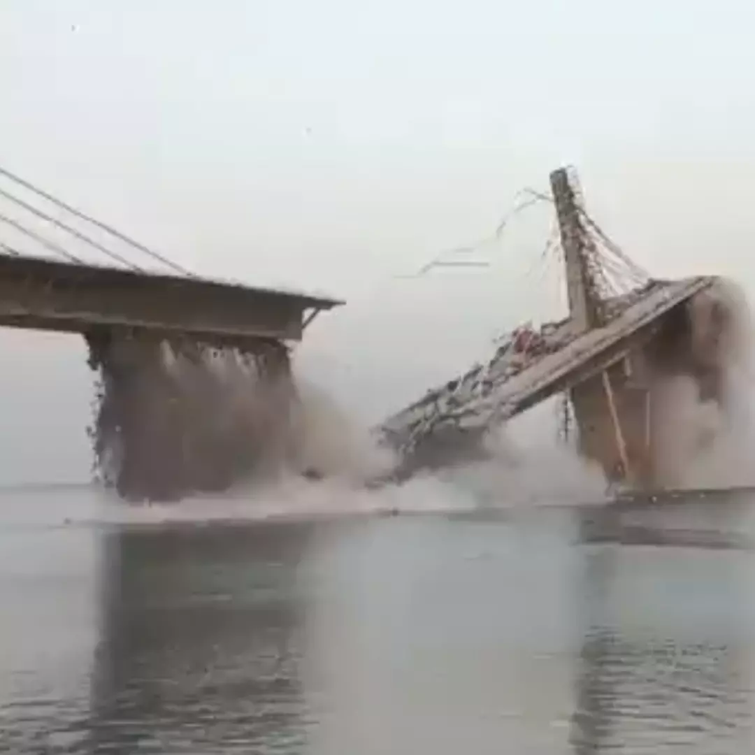 Under-Construction Bridge Collapses In Bihar’s Bhagalpur, Probe Ordered